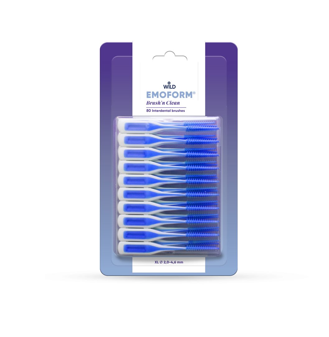 EMOFORM Brosse Nettoyante XL Lot Familial 80 Pièces | Hygiène Dentaire