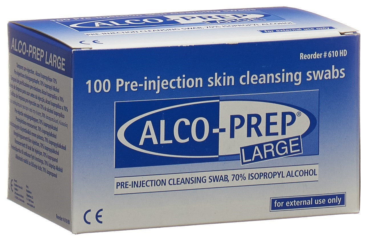 ALCO-PREP Tampon nettoya pré-injection GrL 100 pce