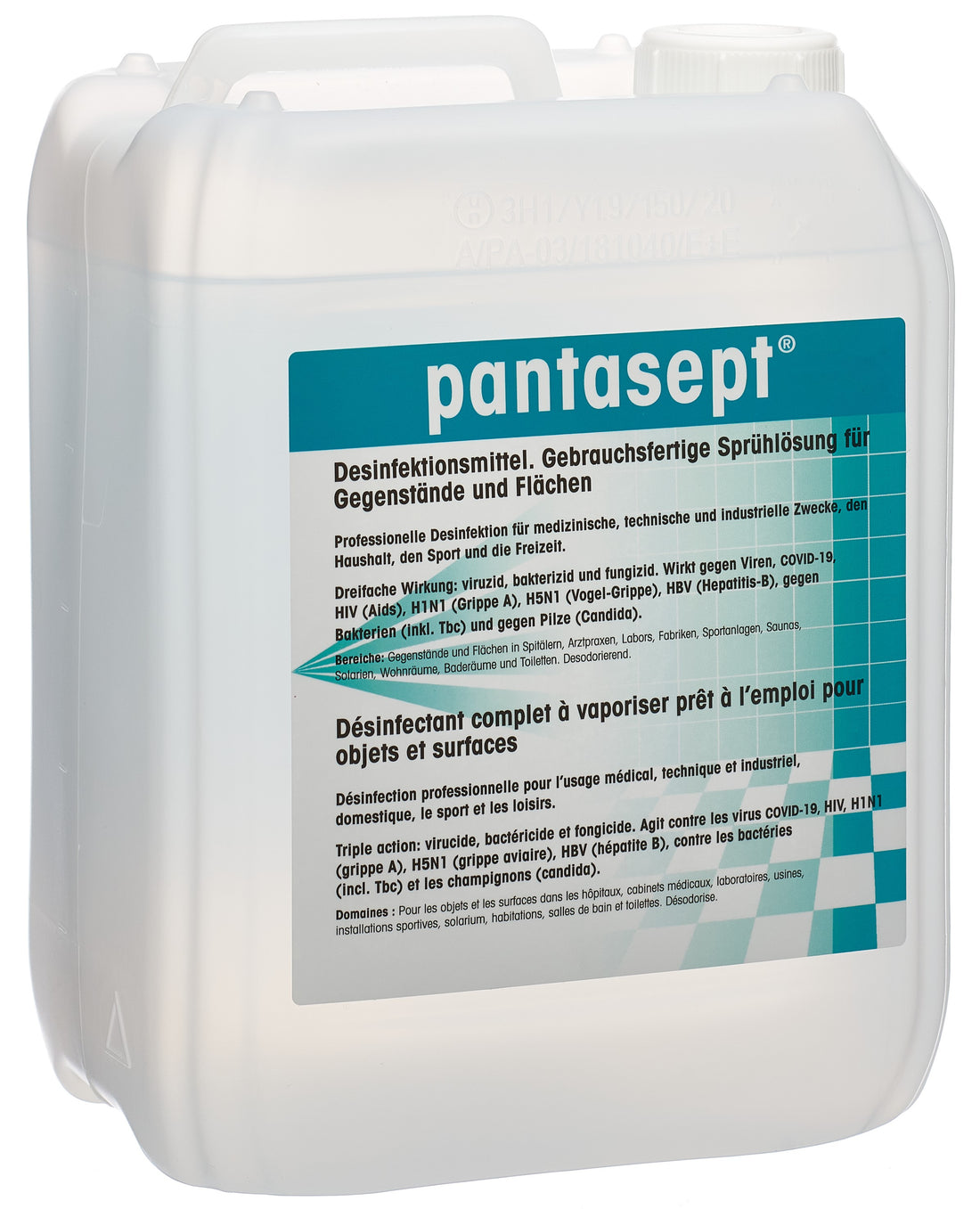 PANTASEPT Désinfectant Sol Puissant 5 L | Bidon Professionnel