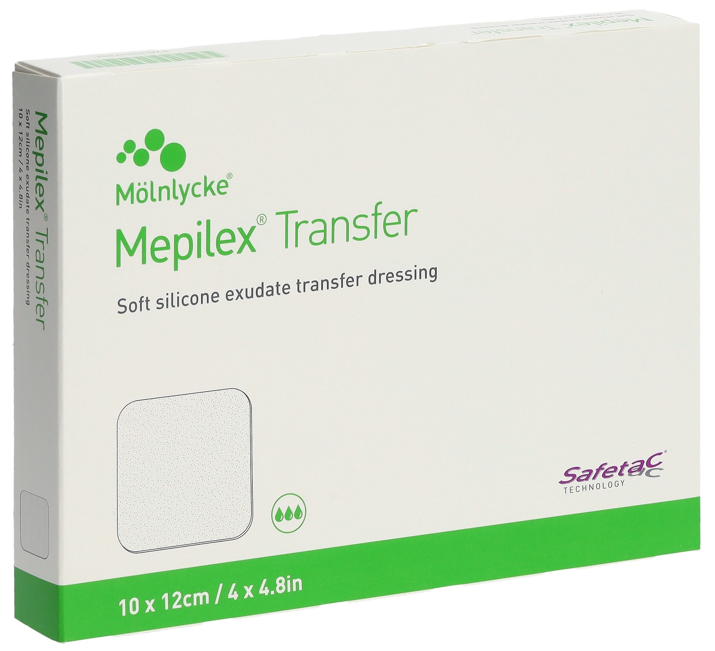 Mölnlycke MEPILEX Transfer Pansement Sil 10x12cm | Soin Cicatrice Optimal