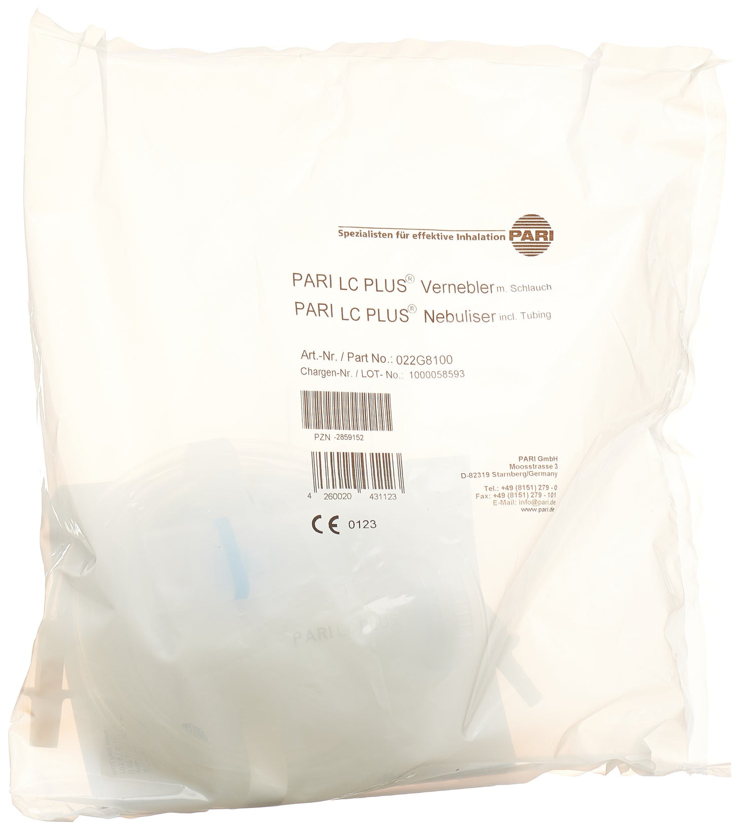 PARI LC PLUS Nébuliseur pour Asthme et Bronchite | Dispositif Médical Efficace
