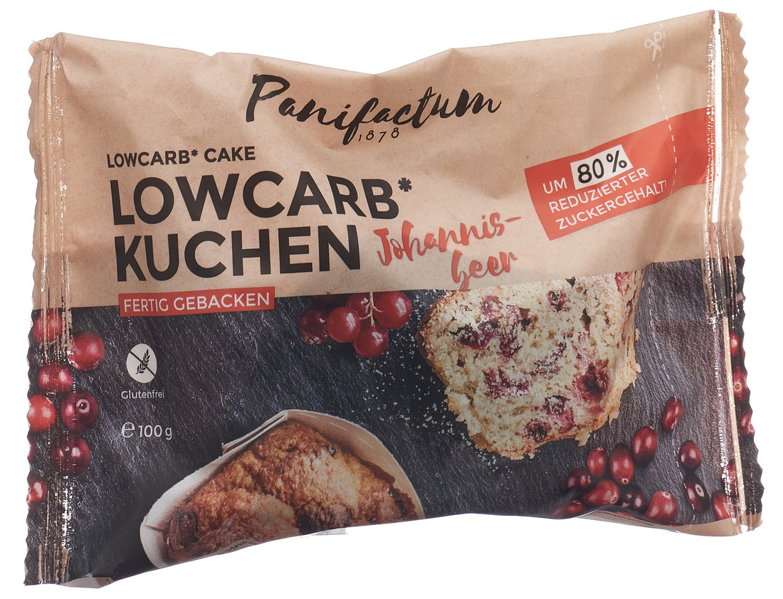PaniFactum Lowcarb Gâteau Groseilles Sans Gluten 100 g | Gourmandise Saine