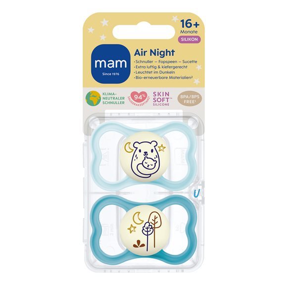 MAM Air Night Sucette 16-36 mois Apaisante | Lot de 2