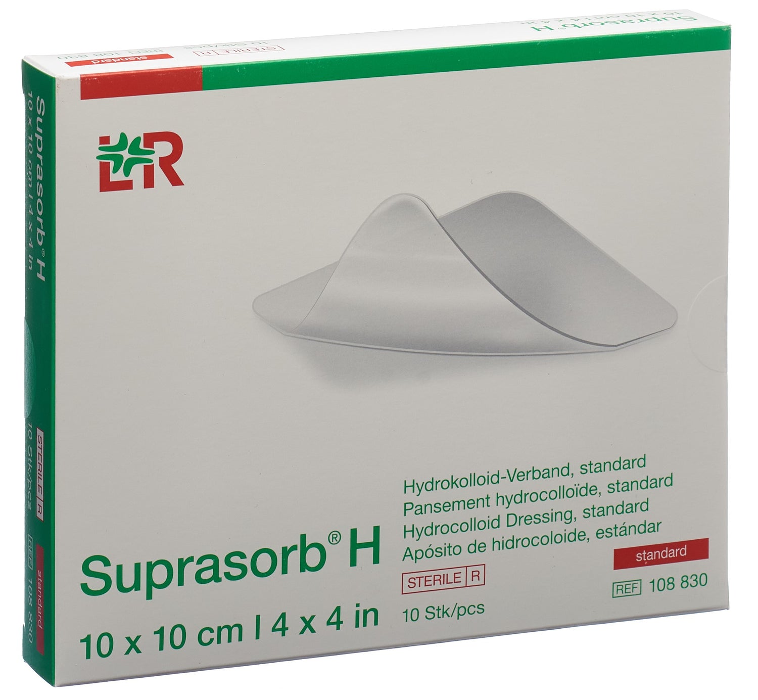 SUPRASORB H Pansement Hydrocolloïde Standard 10 x 10 cm | 10 Pièces