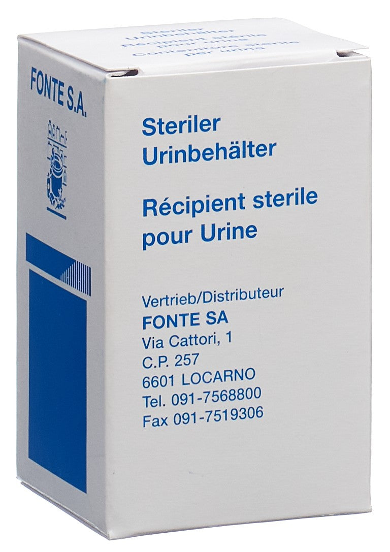 FONTE Récipient Stérile pour Prélèvement Urinaire 60 ml | Dispositif Médical
