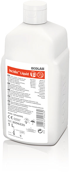 INCIDIN Désinfectant Mains Liquide 1 L | Efficacité Pro