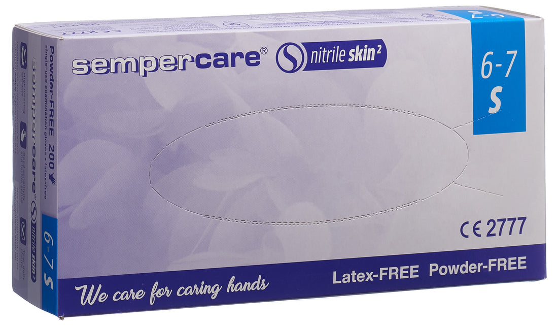 SEMPERCARE Gants Nitrile Skin S - Protection &amp; Confort | 200 Pièces