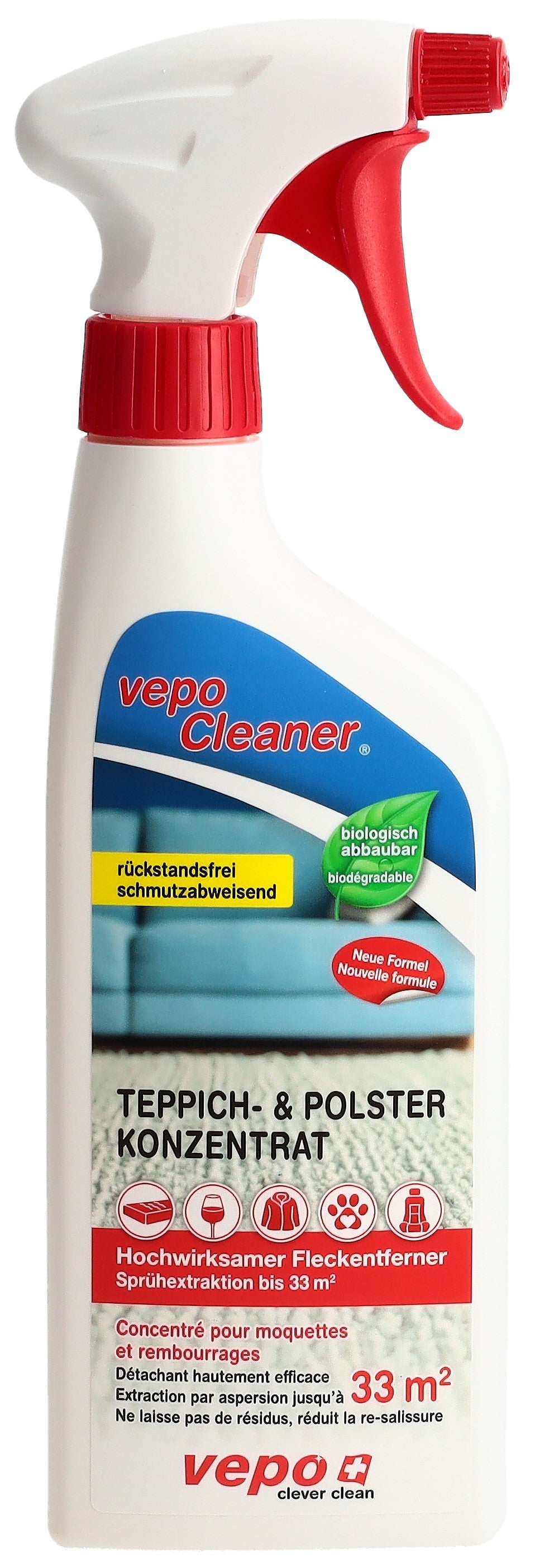 VEPOCLEANER nettoy moquet+rembourr détach 500 ml