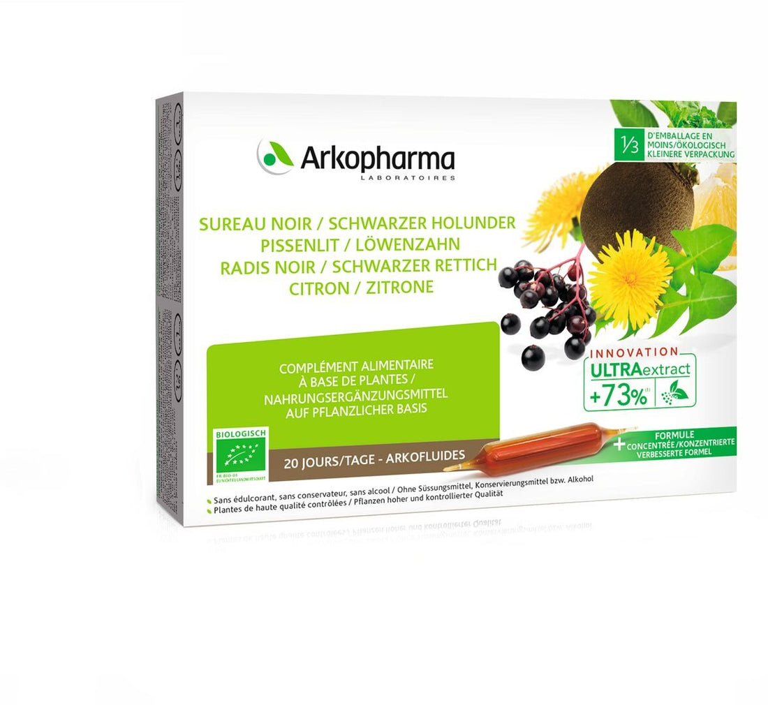 Arkopharma Arkofluide Radis Pissenlit Bio Ampoules Buables 20 Unités
