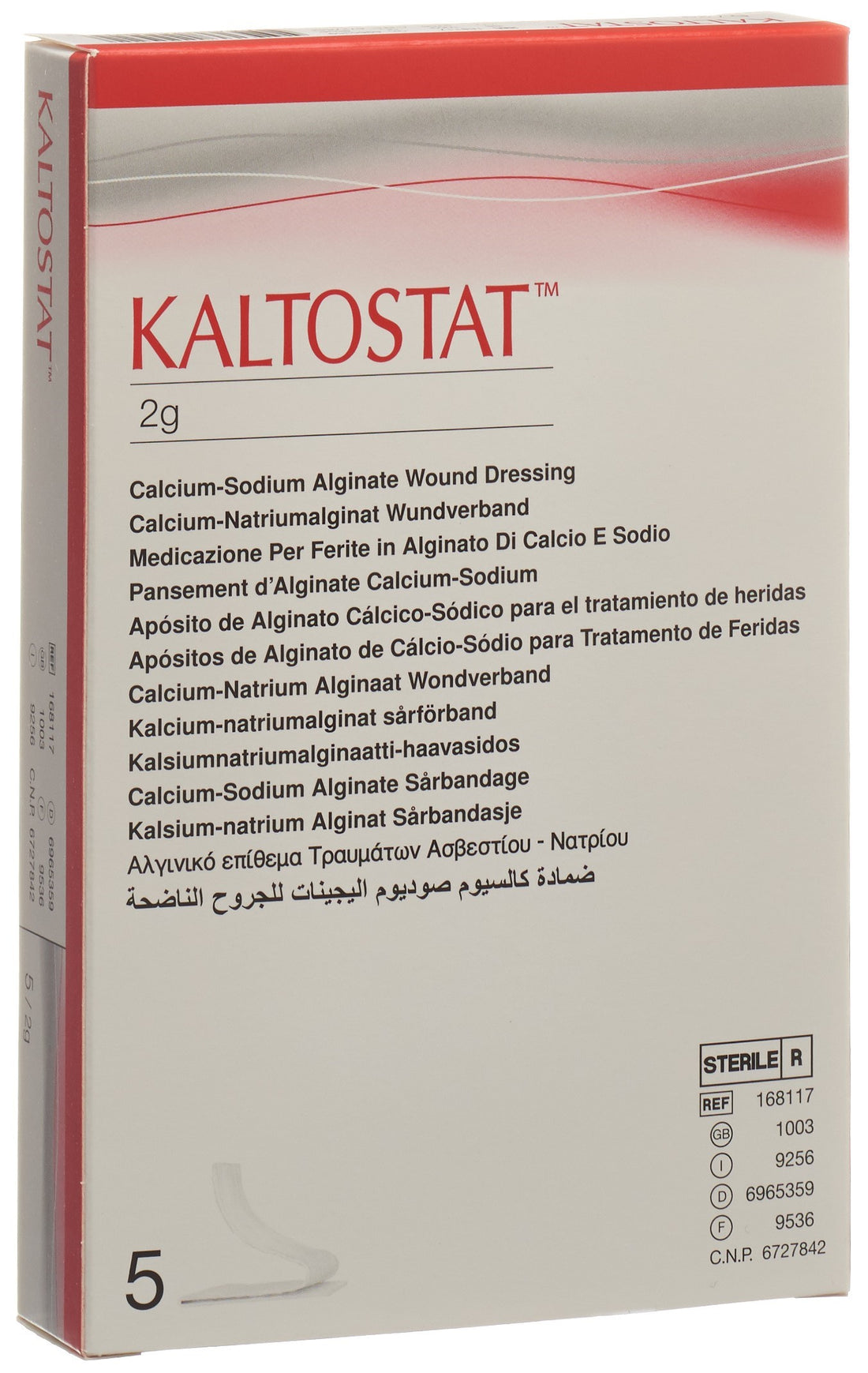 KALTOSTAT Pansement Alginate Stérile 5 x 2 g | Cicatrisation Rapide