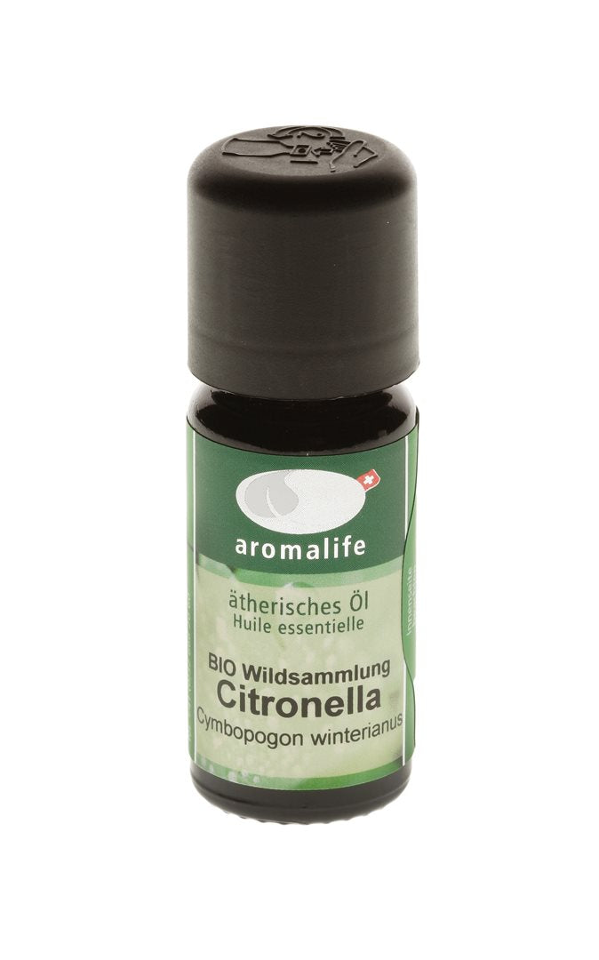 AROMALIFE Huile Essentielle Citronnelle BIO 10 ml | Purifiante &amp; Rafraîchissante