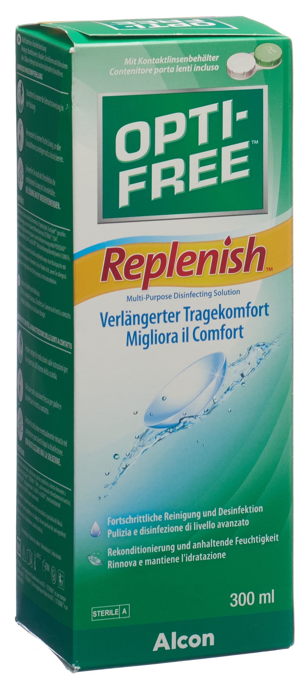 Opti-Free Replenish Solution Désinfectante Confort | 300 ml