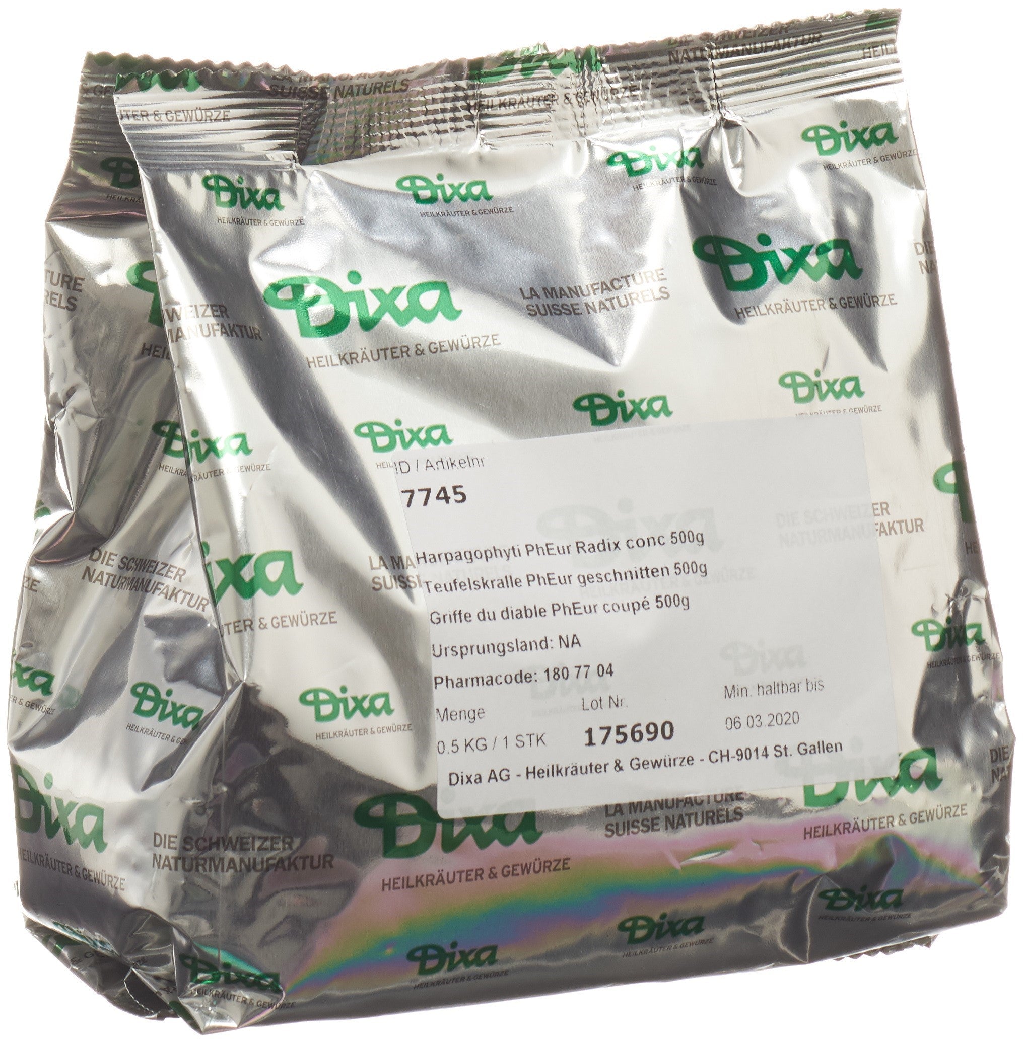 DIXA Griffe du Diable PhEur 500 g Soulagement Articulaire | Complément Alimentaire