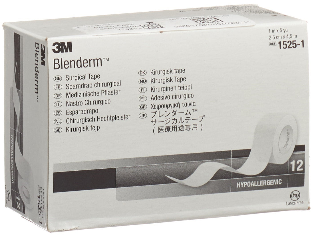 3M Blenderm sparadrap 25mmx4.57m occlusif 12 pce