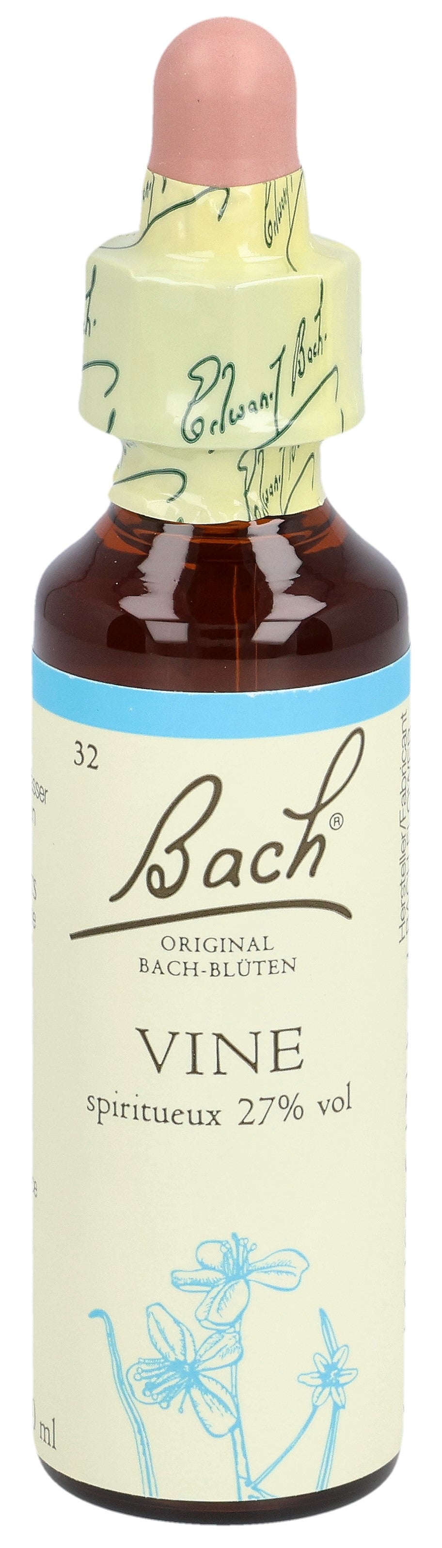 Fleurs de Bach Original N°32 Vigne 20ml Calme &amp; Sérénité | Soin Émotionnel