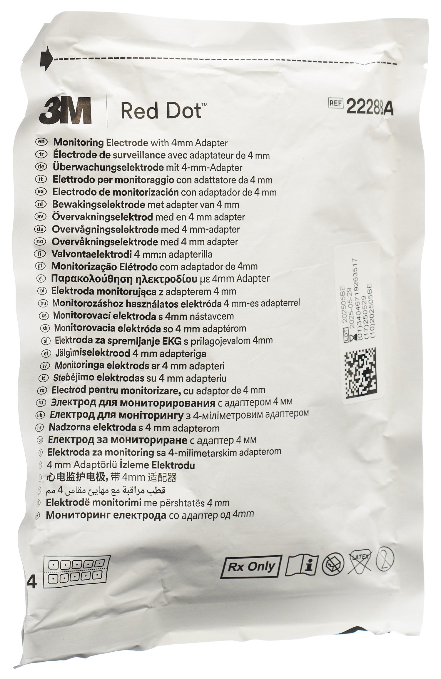 3M RED DOT électro mousse monitor 3.7x3.3cm 40 pce