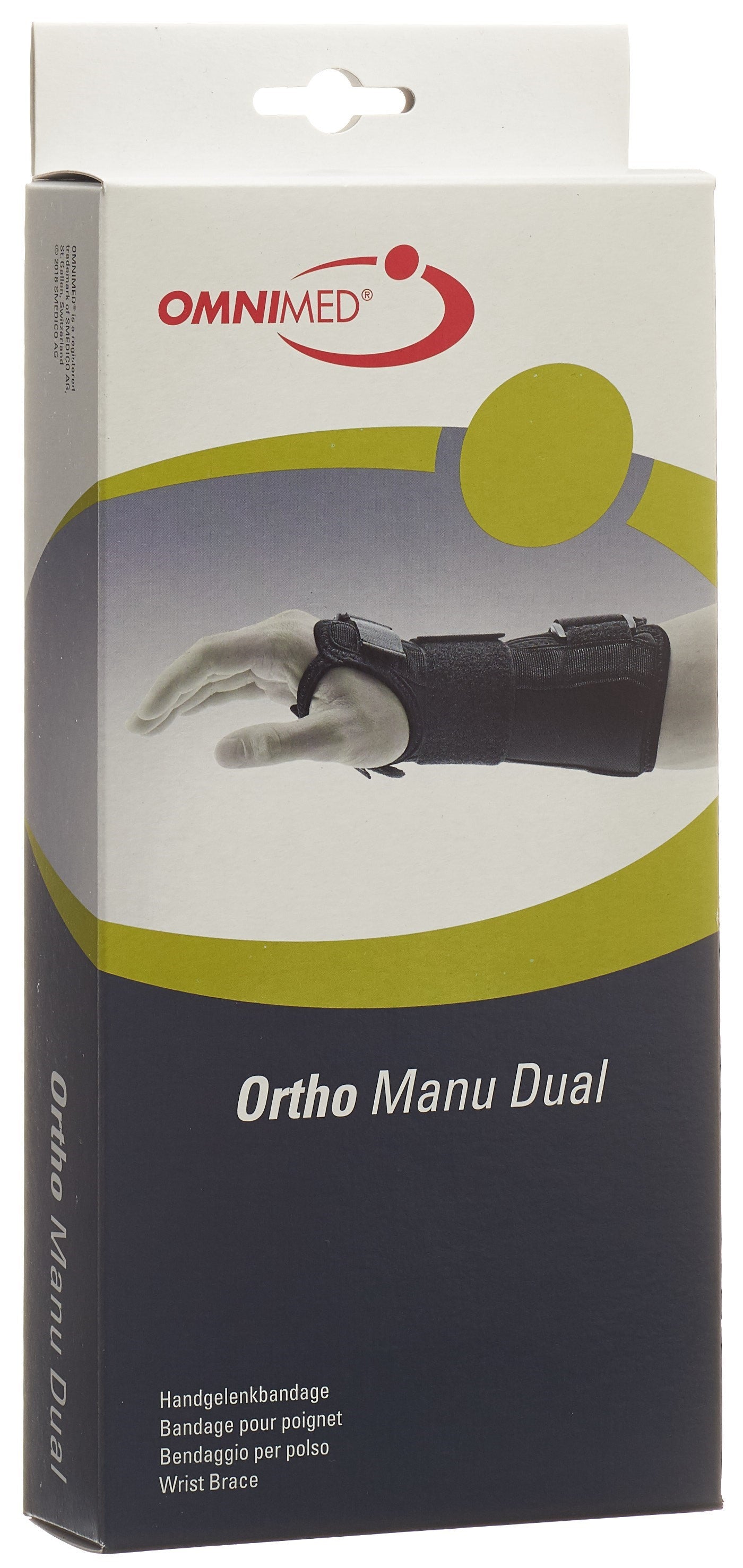 OMNIMED Ortho Manu Dual Band Poignet Noir | Support Douleur