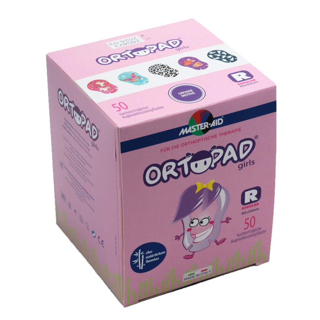 ORTOPAD Patch Occlusif Fille 4 Ans - Lot 50 Pièces