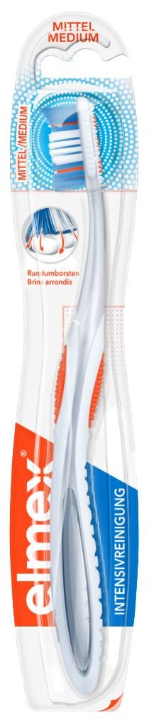 ELMEX Nettoyage Intense Brosse à Dents Blancheur &amp; Éclat | 1 Brosse