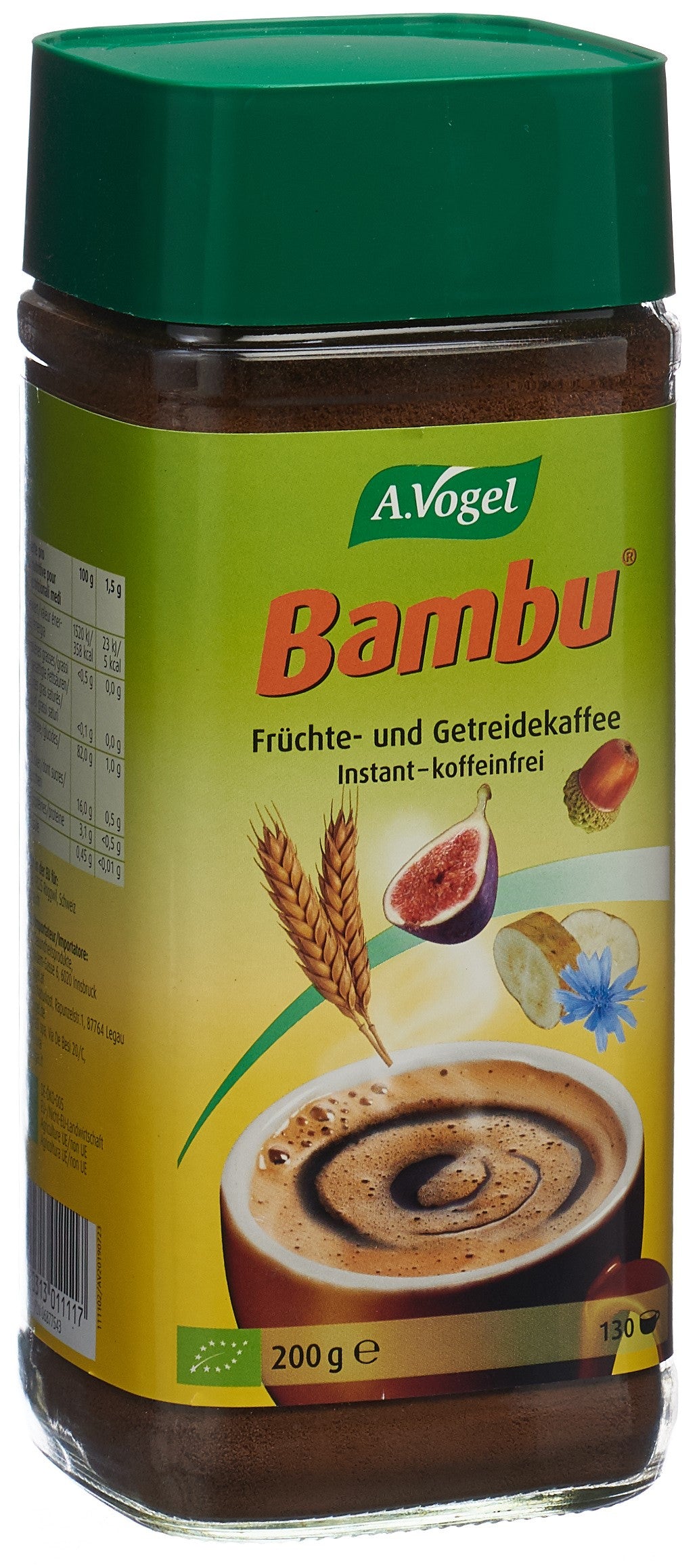 VOGEL Bambu café fruits instantané verre 200 g