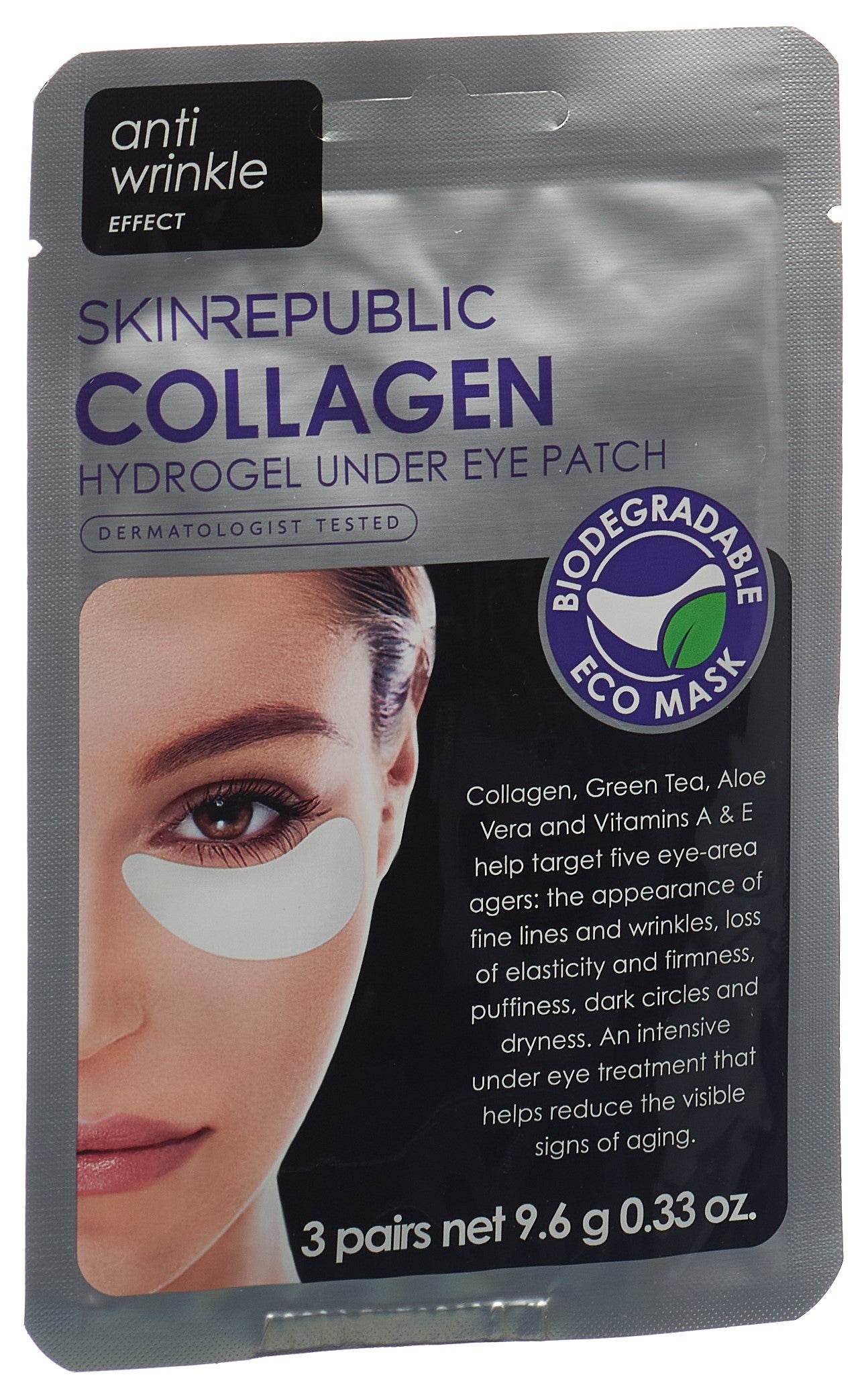 SKIN REPUBLIC Patchs Collagène Yeux Anti-Âge 3 Paires