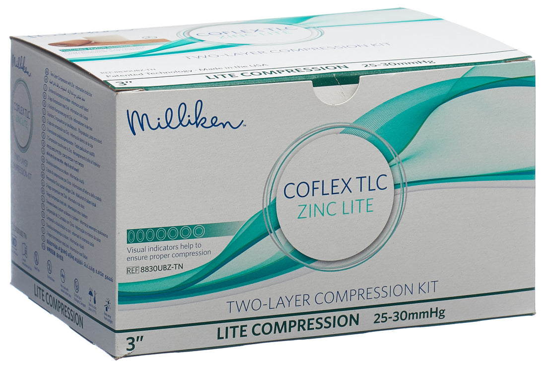 COFLEX TLC Bandage Compressif Zinc Lite 7.62cm 25-30mmHg | Soin Jambes