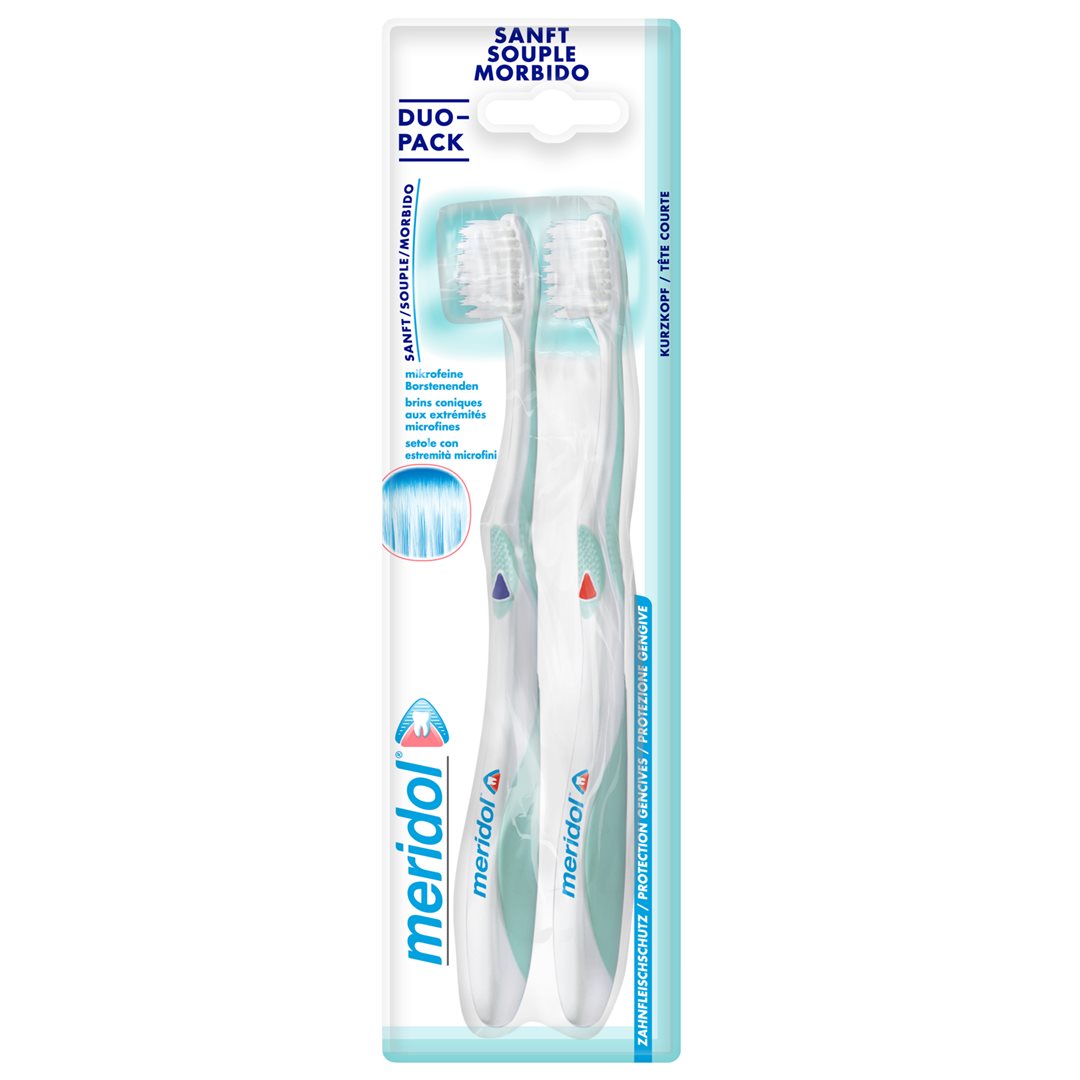 MERIDOL Brosse à Dents Douce Duo | Soin Gencives Sensibles