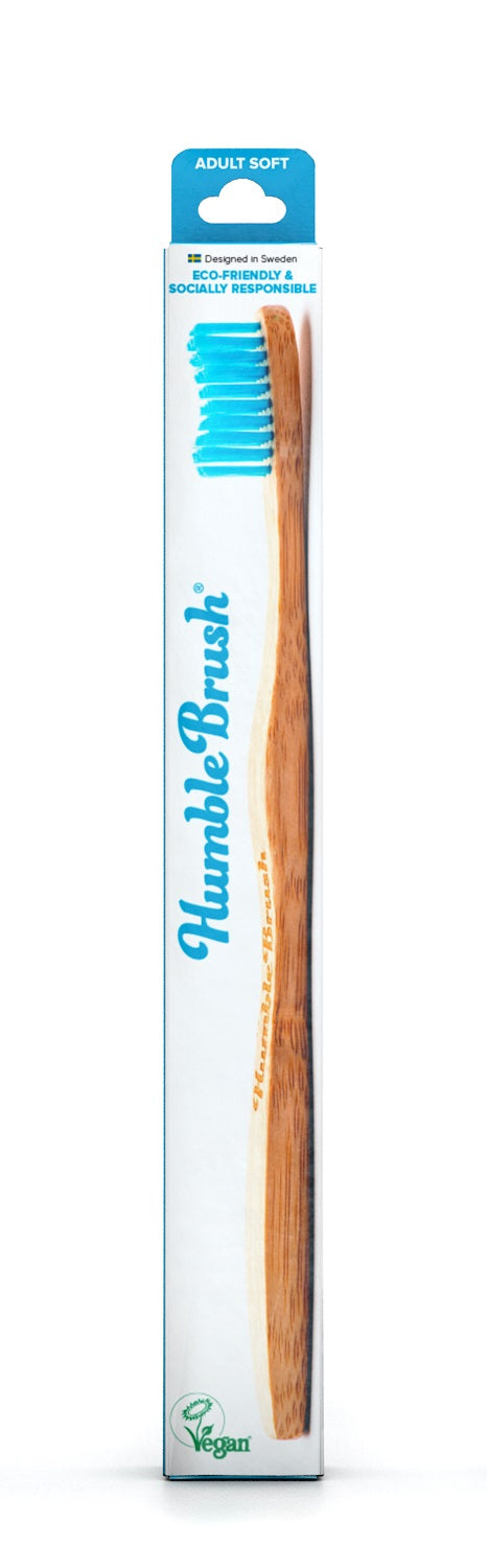 HUMBLE BRUSH Brosse à Dents Adulte Bleue Douce | Soin Bucal Essentiel