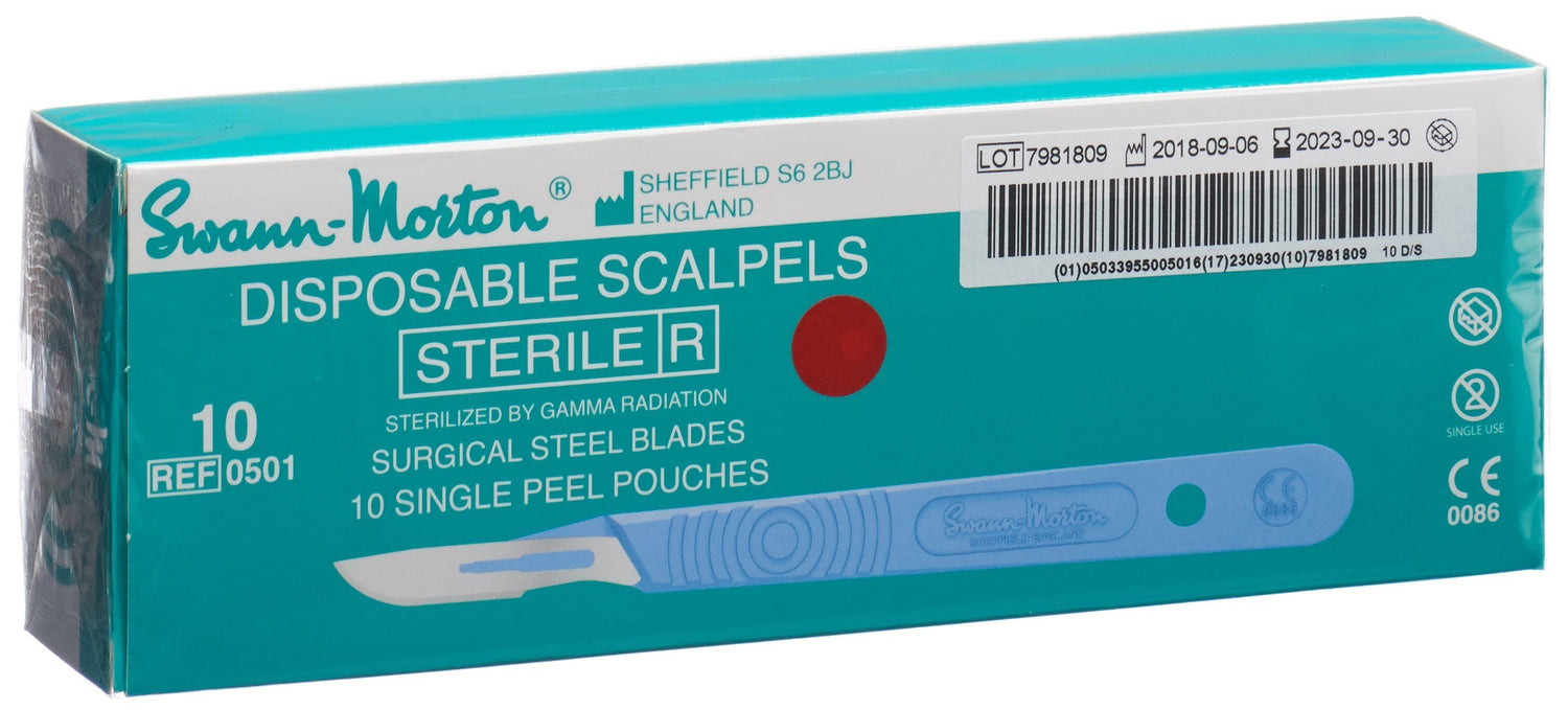 SWANN MORTON Scalpel N°10 Stériles 10 Pièces | Chirurgie Précise