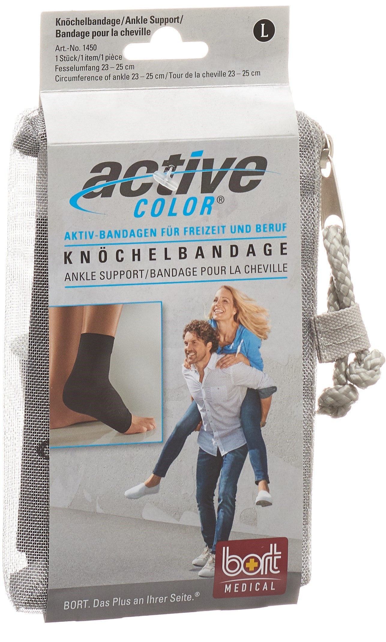 BORT ActiveColor Chevillère XL +25cm Noir | Soutien et Confort