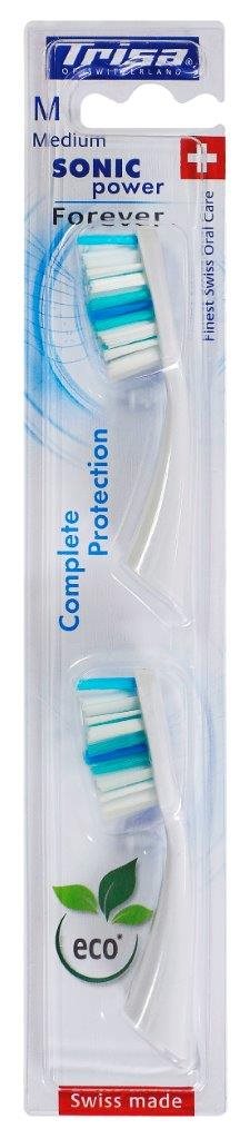 TRISA SonicPower Brosse à Dents Électrique Kit Remplacement Protect Med