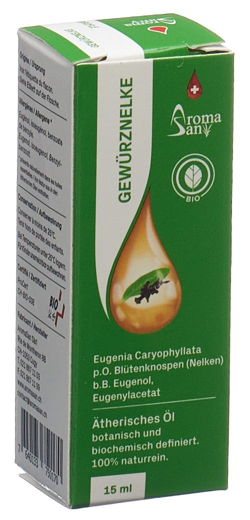 AROMASAN Huile Essentielle Girofle Bio 15ml - Soin Naturel | 15 ml