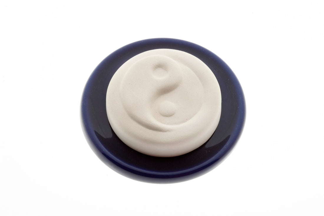 AROMALIFE Set Pierre Odorante Yin Yang &amp; Souco Bleu Diffuseur Huiles Essentielles
