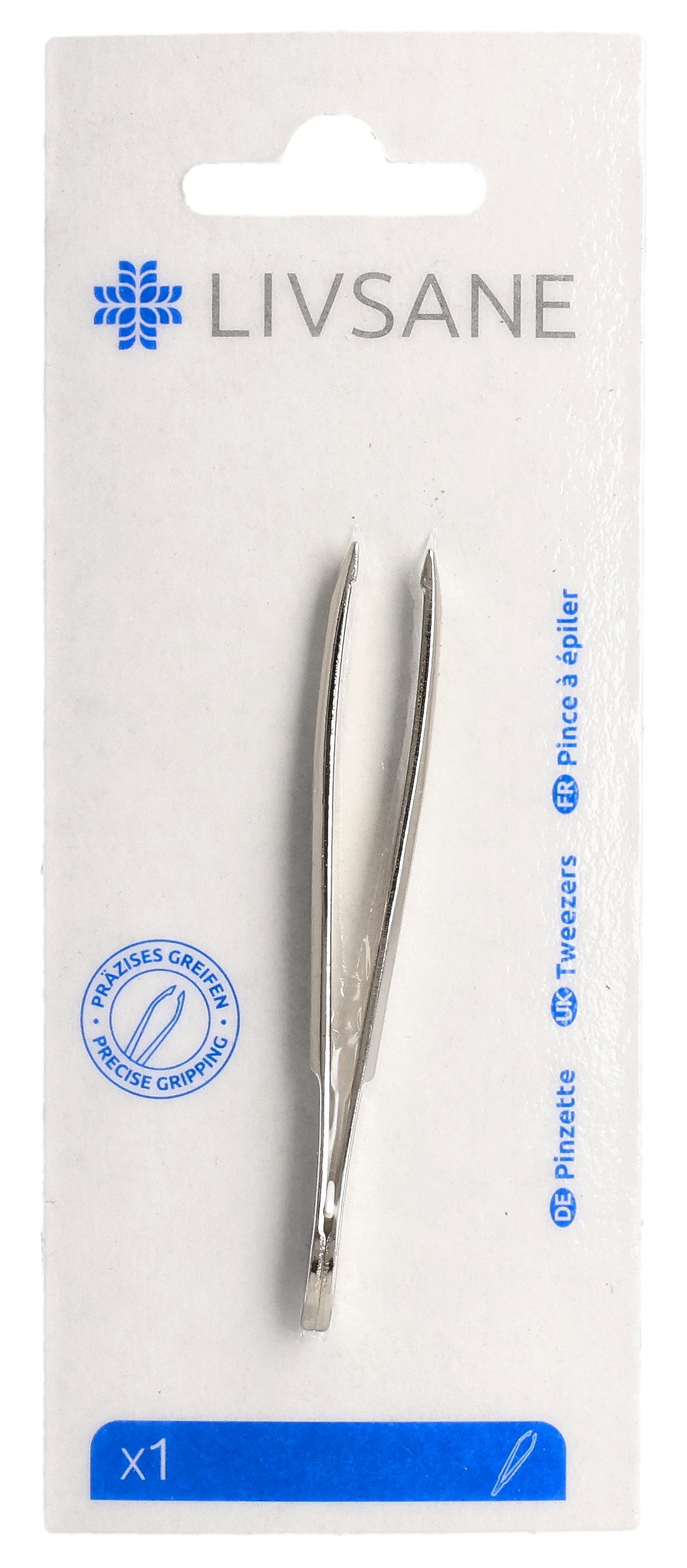 LIVSANE Pince à Épiler Précision Inox | Outil Beauté Essentiel