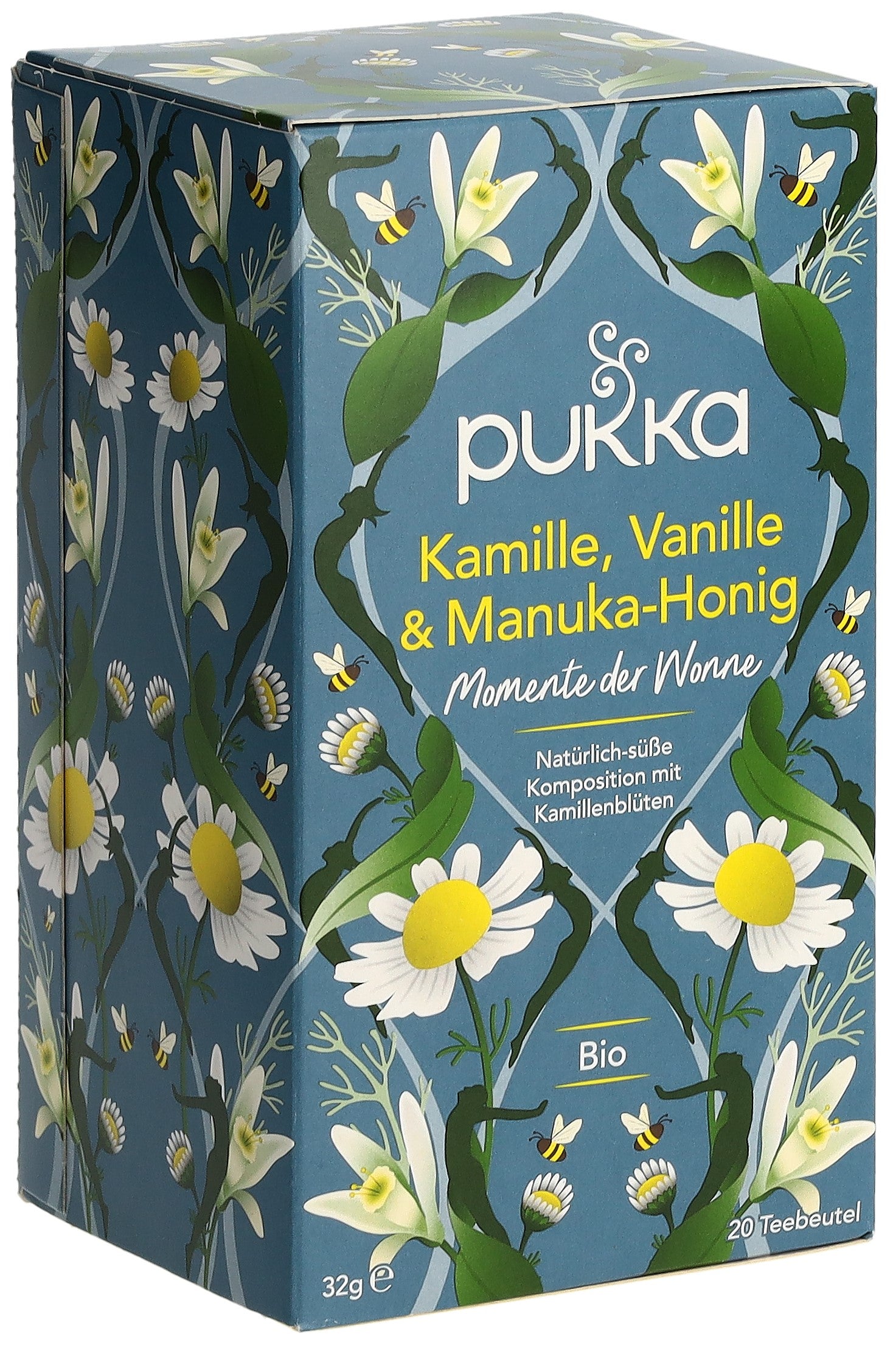 Pukka Camomille Vanille &amp; Manuka Bio 20 Sachets | Apaisant &amp; Digestif
