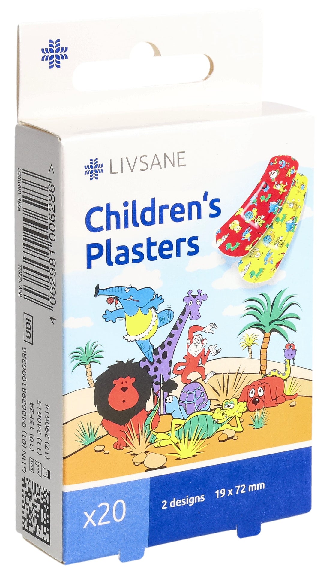 LIVSANE Pansements Enfants Funny Animals 20 Pièces | Soin &amp; Protection