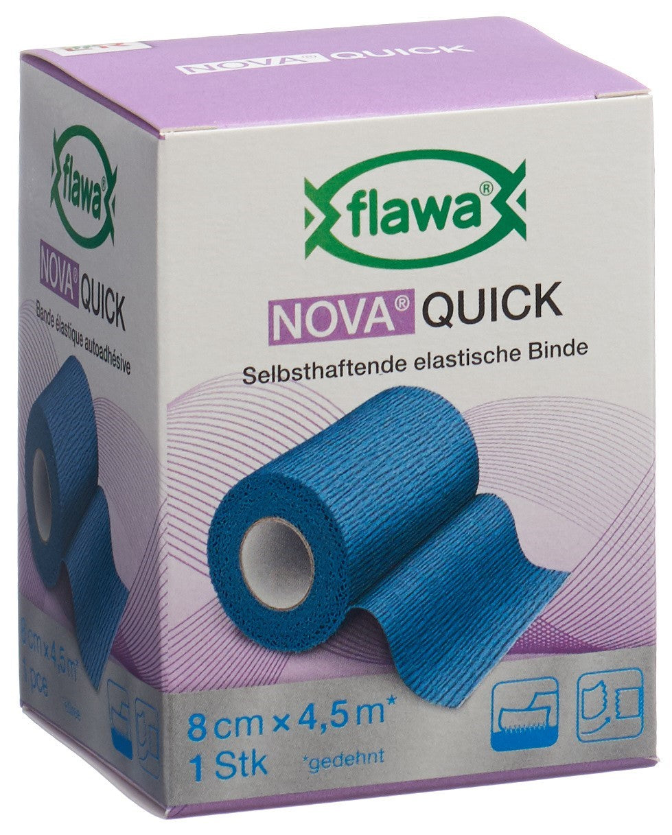 FLAWA NOVA Bande Cohésive 8cm x 4.5m - Maintien Confortable | Dispositif Médical