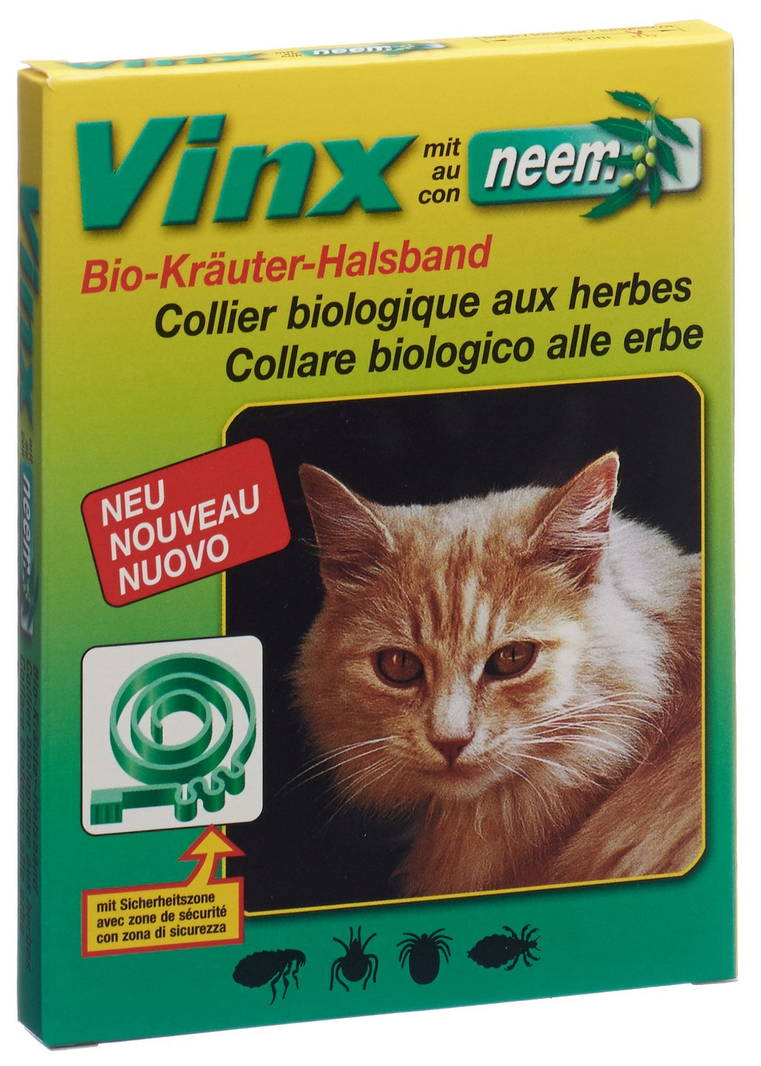 VINX colliers aux herbes neem 35cm chat vert