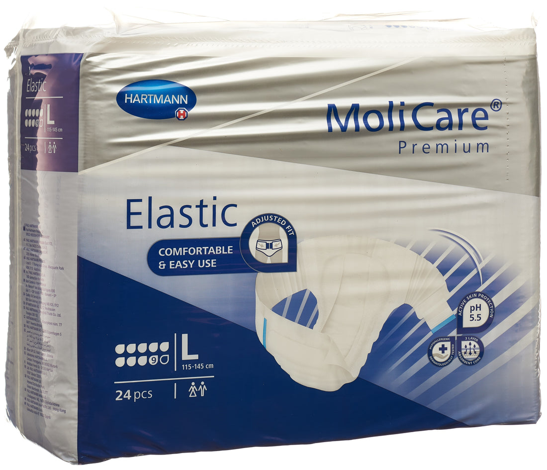 Molicare Elastic L 9 Gouttes Protection Maxi | 24 Culottes Adulte