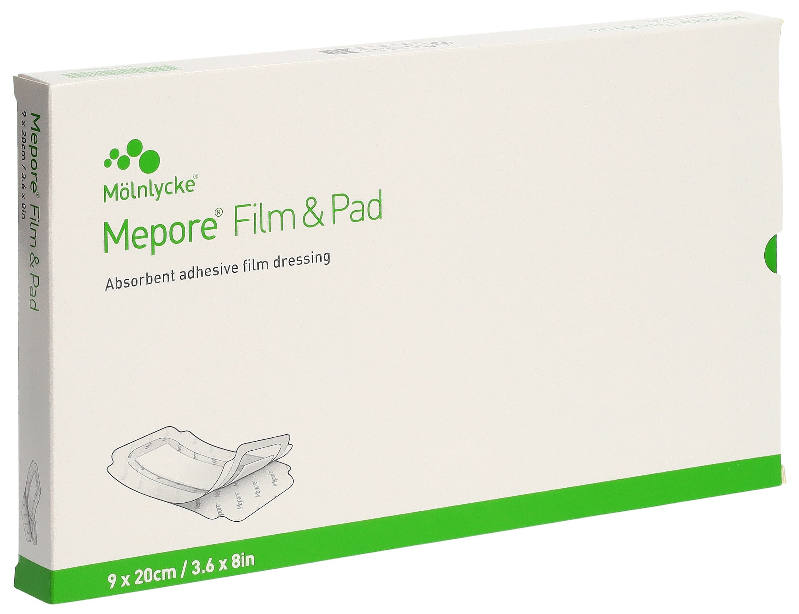 MEPORE Film &amp; Pad Pansement Adhésif 9 x 20 cm | 5 Pièces