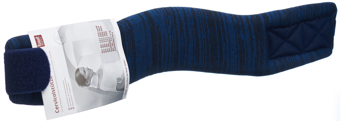 BORT Soutien Cervical Eco 9cm-45cm Confort &amp; Maintien | Bleu/Noir