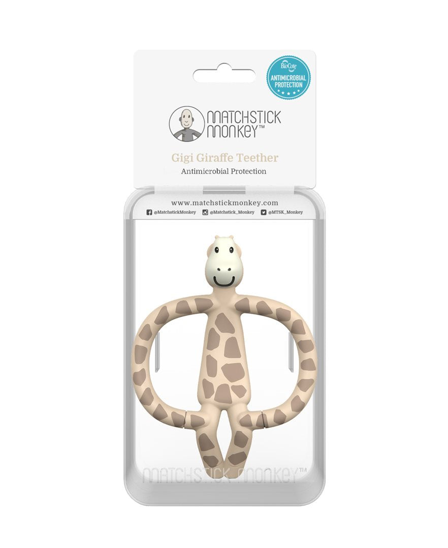 Matchstick Monkey Gigi Girafe Anneau de Dentition Bébé Soulage Douleurs | 1 Pièce