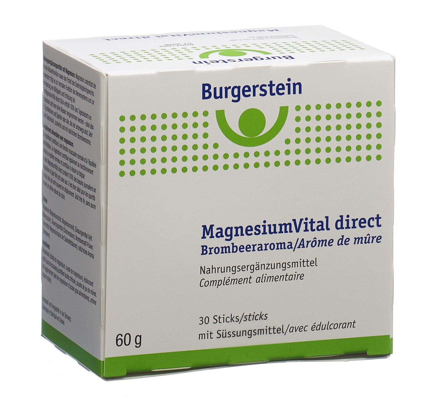 BURGERSTEIN Magnesiumvital Sticks 30 pièces | Énergie &amp; Vitalité