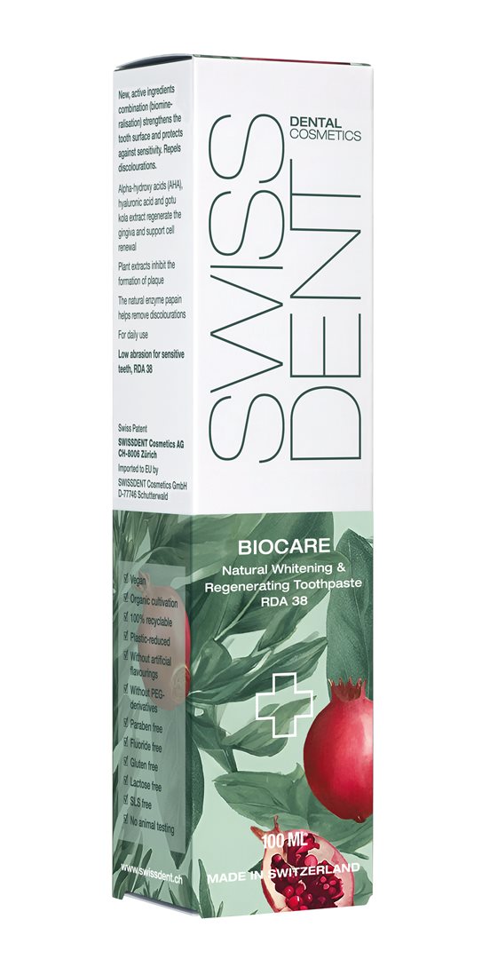 SWISSDENT Biocare Dentifrice Blancheur &amp; Protection 100 ml