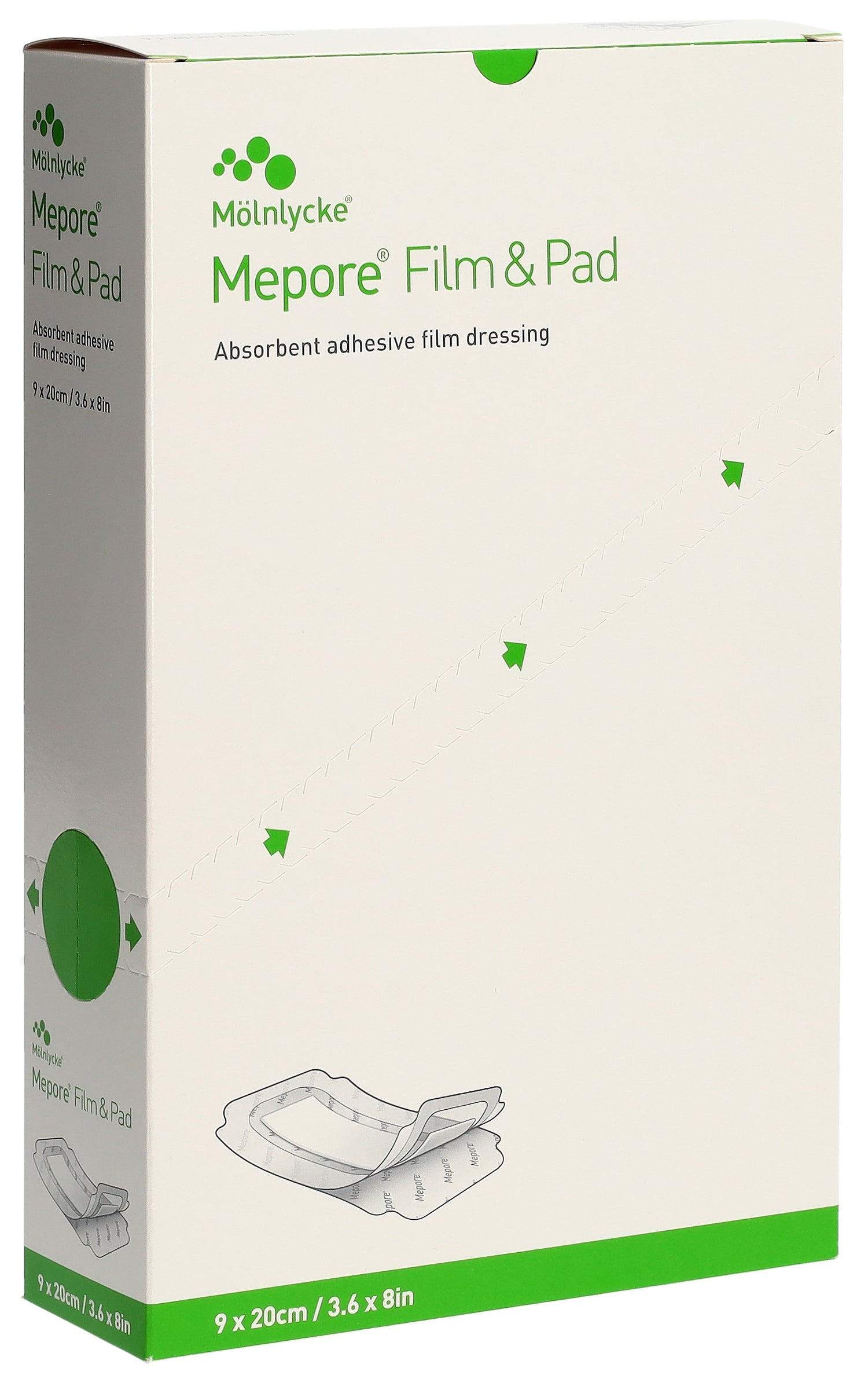 MEPORE Film &amp; Pad Pansement Adhésif 9x20cm 30 Pièces | Soin des Plaies