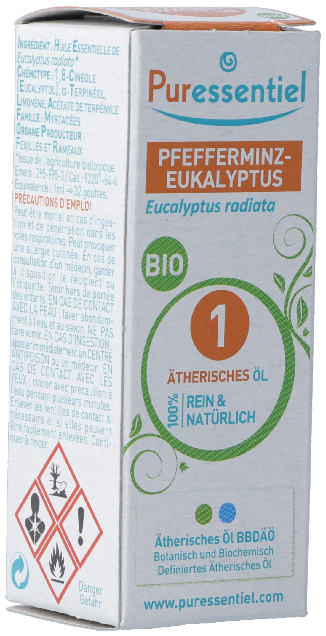 Puressentiel Eucalyptus Radie Bio Huile Essentielle 10 ml | Respiration &amp; Bien-être