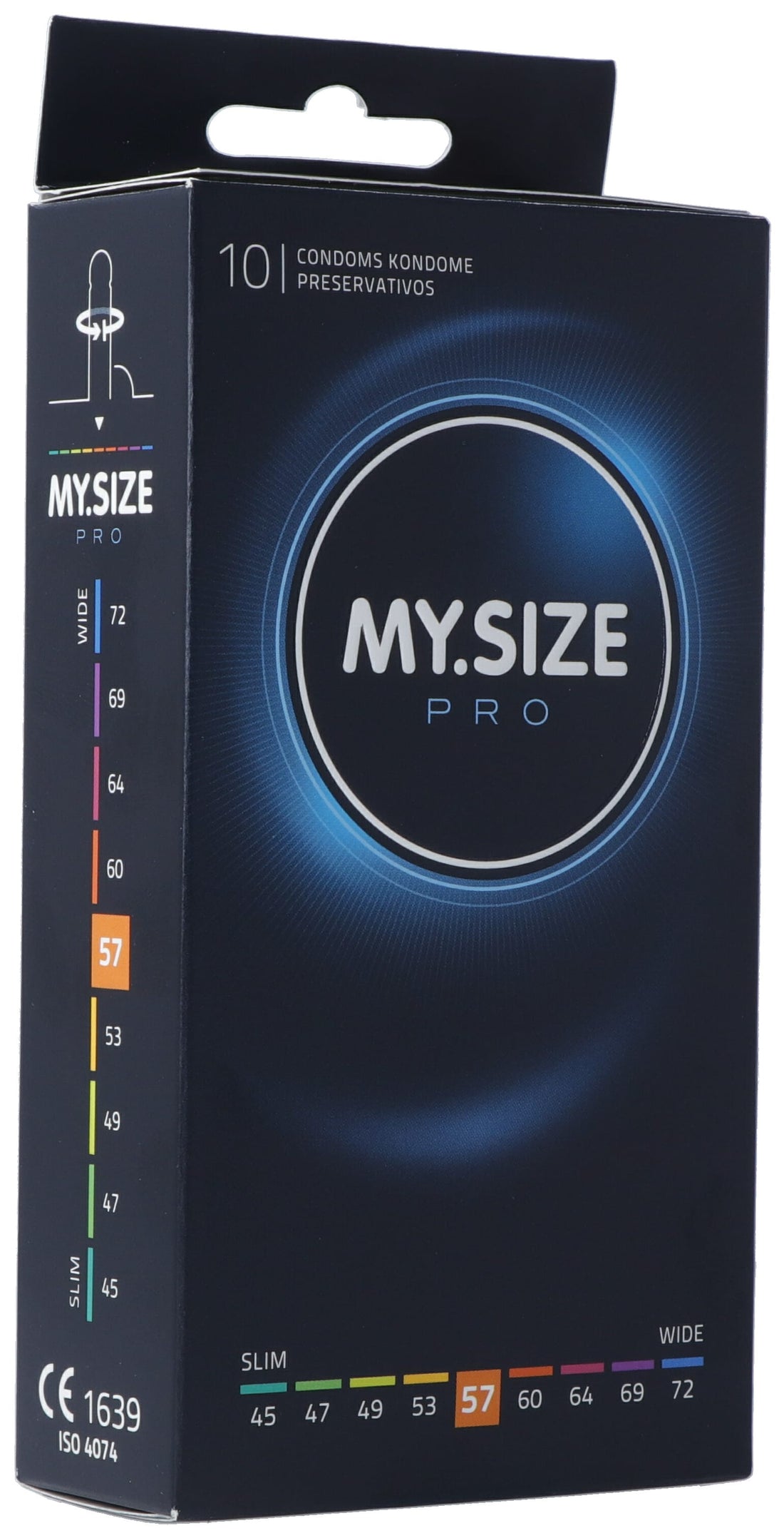 MY SIZE PRO Préservatifs 57mm Confort &amp; Sécurité | Boîte 10 Unités