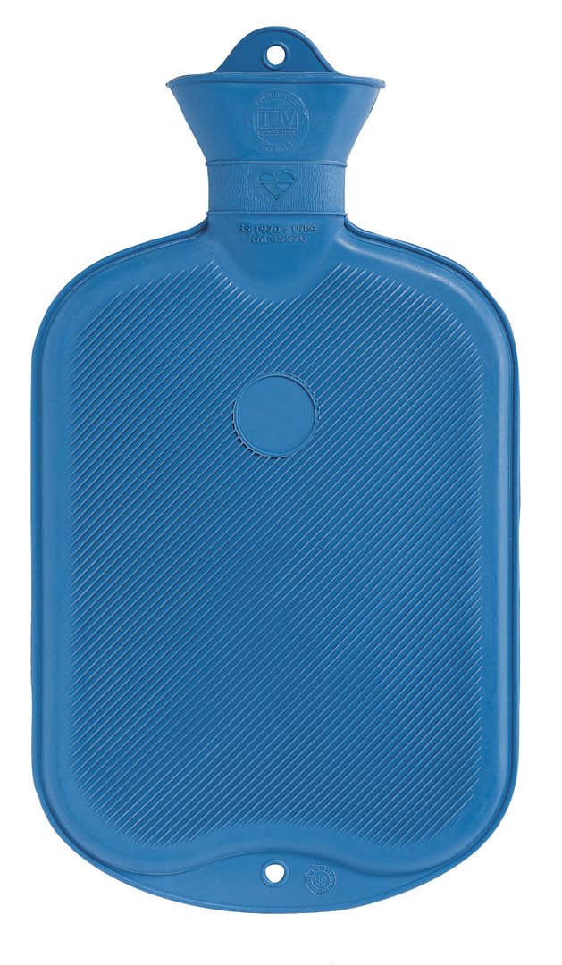 SÄNGER Bouillotte 2 Litres Lamelles Confort Bleu | Réchauffement Doux