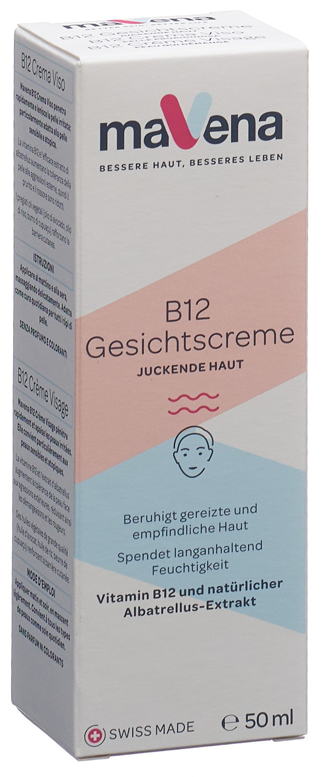 MAVENA B12 Crème Visage Hydratante Anti-Âge | 50 ml