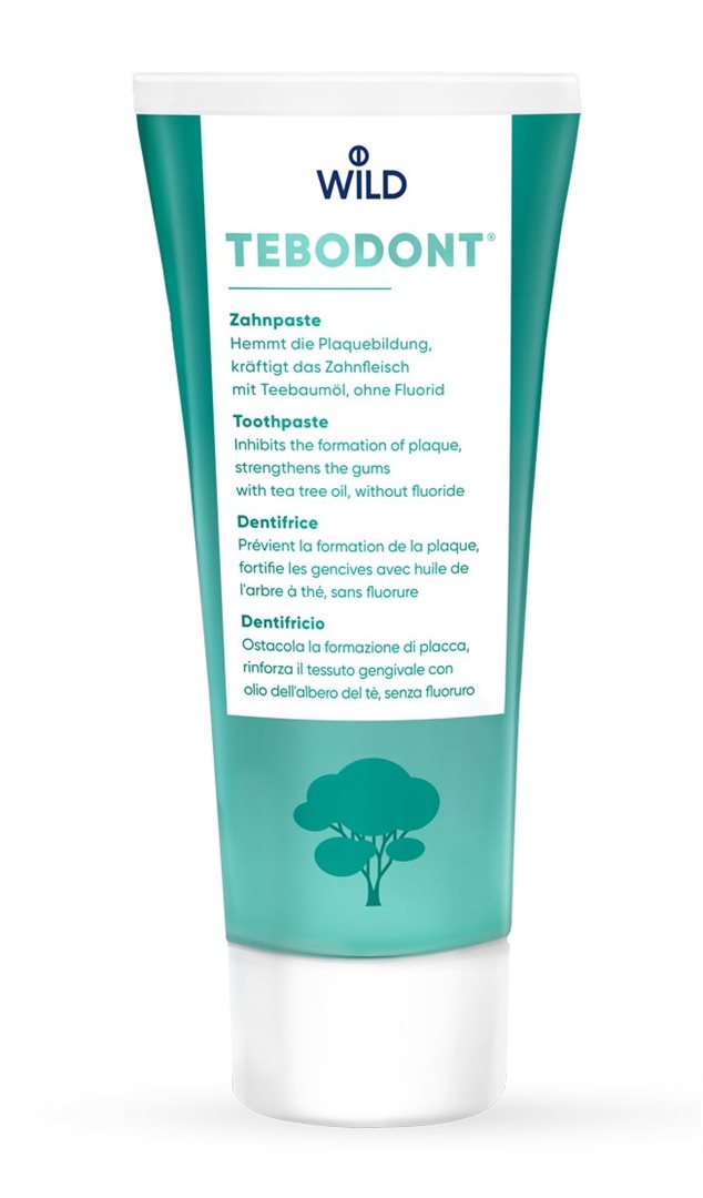 TEBODONT Dentifrice Sans Fluor 75 ml Protection Gencives